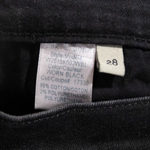 Rag & Bone Bella High-Rise Flare Bootcut Jeans Split Hem Black Denim Women's 28 - Picture 5 of 7